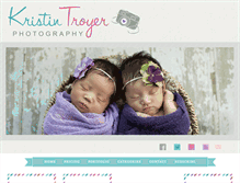 Tablet Screenshot of kristintroyerphotography.com